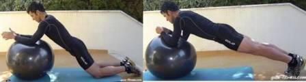 treino core-prancha-fitball